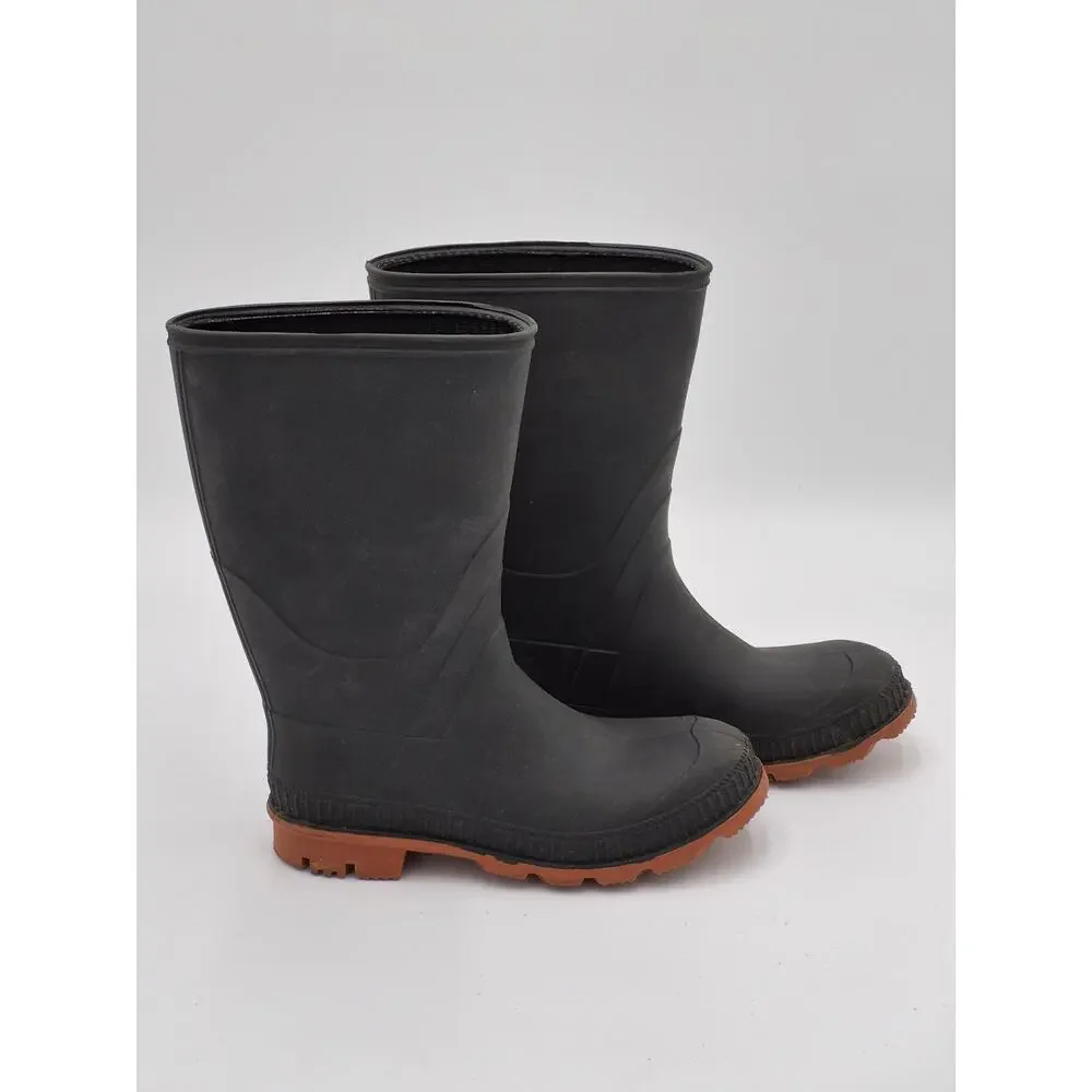 Classic Rain Water Resistant Rubber Black Boots Size 3 S0092